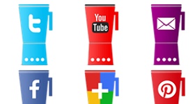 Social Cup Icons