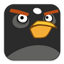 Angry, Birds, Black Icon