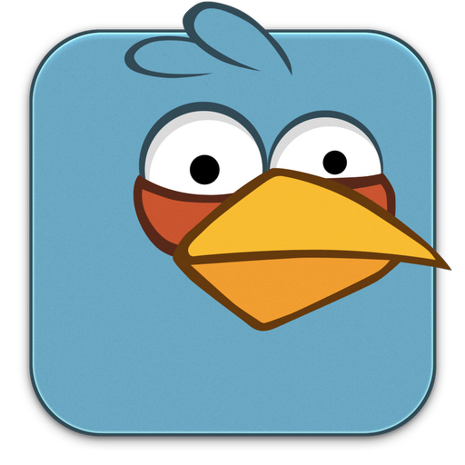 Angry, Birds, Blue Icon
