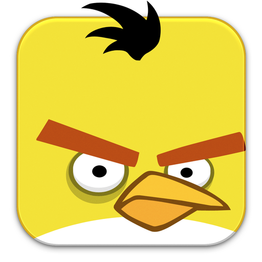 Angry, Birds, Yellow Icon