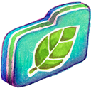 Folder, Green, Leafie Icon
