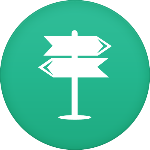 Circle, Flat, Navigation Icon