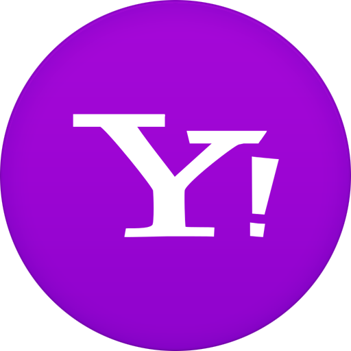 Circle, Flat, Yahoo Icon