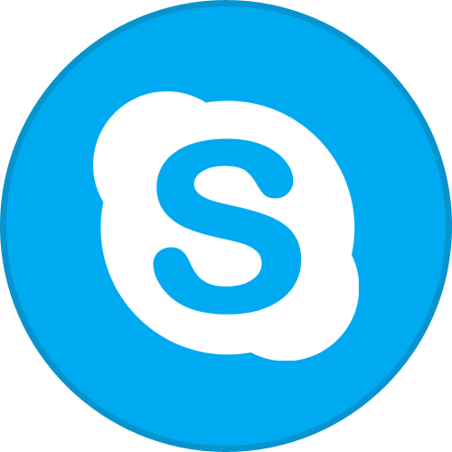Border, Round, Skype, With Icon