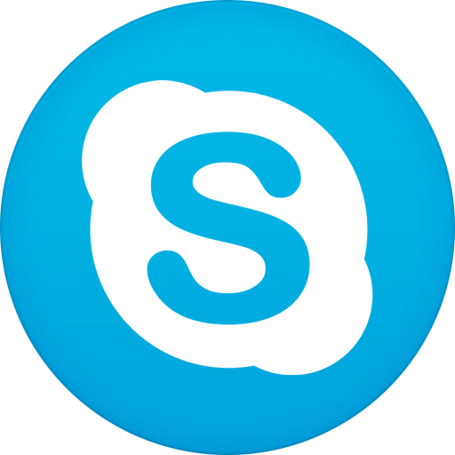 Circle, Flat, Skype Icon