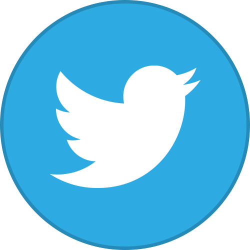 Border, Round, Twitter, With Icon