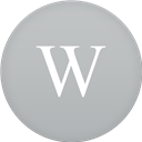 Circle, Flat, Wikipedia Icon