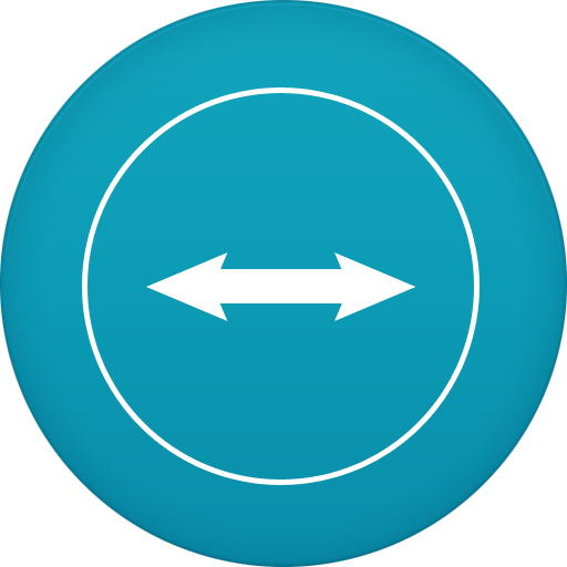 Circle, Flat, Teamviewer Icon