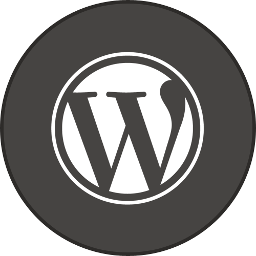 Border, Round, With, Wordpress Icon