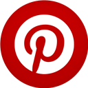 Circle, Flat, Pinterest Icon
