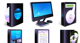 3D Blue FX Desktop Icons