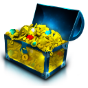 Chest, Gold, Treasure Icon