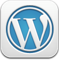 White, Wordpress Icon