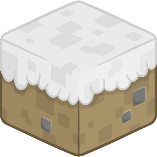 3d, Minecraft, Snow Icon