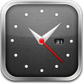 Clock, Silver Icon