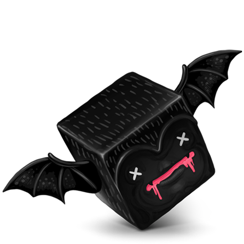 Bat, Cube Icon