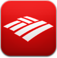 America, Bank, Of, Red Icon