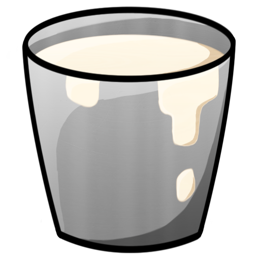 Bucket, Milk Icon