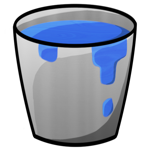 Bucket, Water Icon