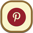 Flat, Pinterest, Round Icon