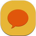 Chat, Flat, Round Icon
