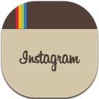 Flat, Instagram, Round Icon