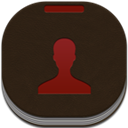 Contacts, Flat, Round Icon