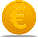 Coin, Euro Icon