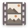Brown, Flat, Videos Icon