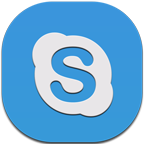 Flat, Round, Skype Icon