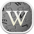 Flat, Round, Wikipedia Icon