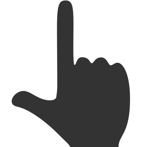 And, Finger, Thumb Icon