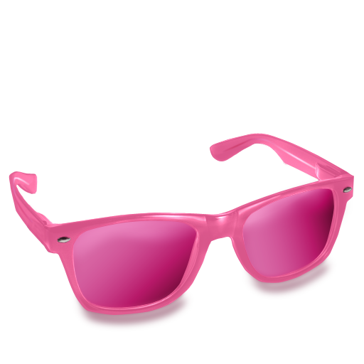 Glasses, Pink Icon