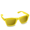 Glasses, Yellow Icon
