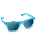 Blue, Glasses Icon