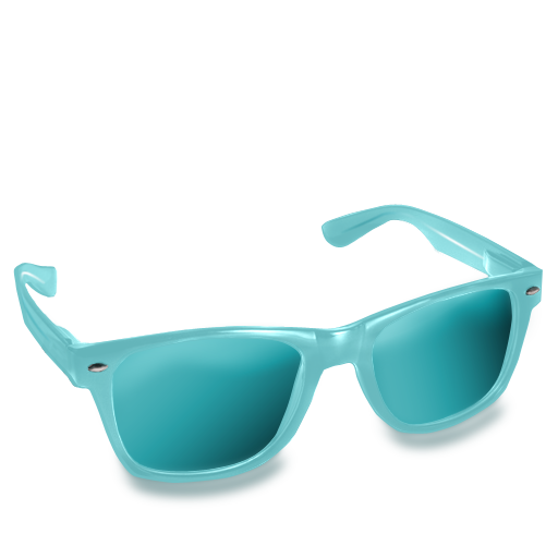 Aqua, Glasses Icon