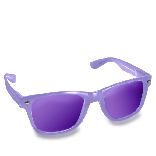 Glasses, Purple Icon