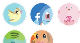 Pokemon Social Icons