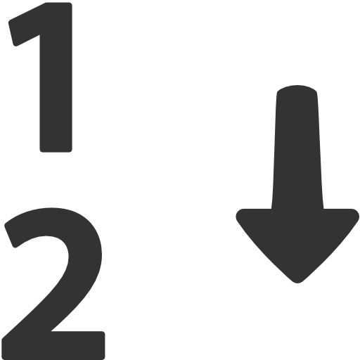 Numerical, Sorting Icon