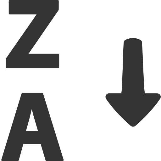 Alphabetical, Sorting Icon