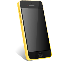 5c, Iphone, Yellow Icon