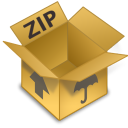 Comprimidos, Zip Icon