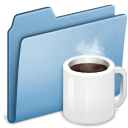 Blue, Coffee Icon