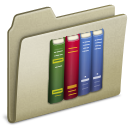 Library, Lightbrown Icon