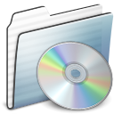 Cd, Folder, Graphite, Stripe Icon
