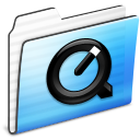 Folder, Quicktime, Stripe Icon