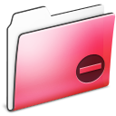 Folder, Private, Red, Smooth Icon
