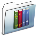 Folder, Graphite, Library, Smooth Icon