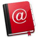 Addressbook, Red Icon