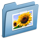 Blue, Pictures Icon